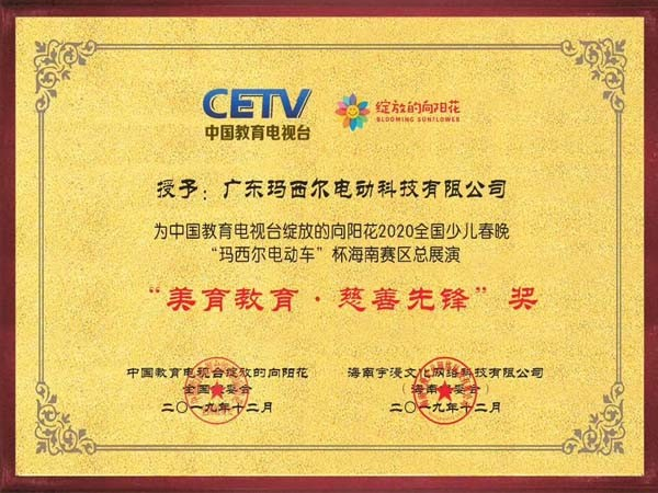 瑪西爾-中國教育電視臺綻放的向陽花